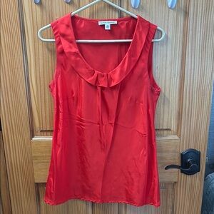 Banana Republic Vibrant Red Sleeveless Blouse